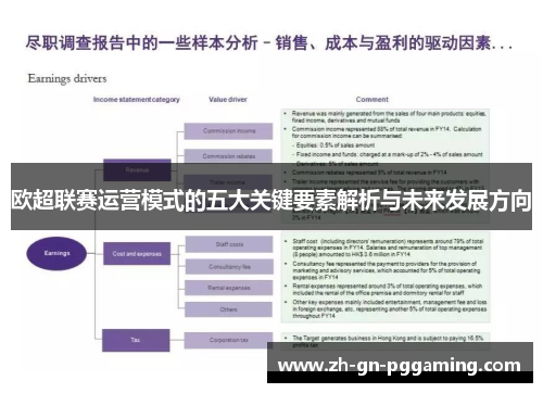 欧超联赛运营模式的五大关键要素解析与未来发展方向 欧超联赛运营模式的五大关键要素解析与未来发展方向